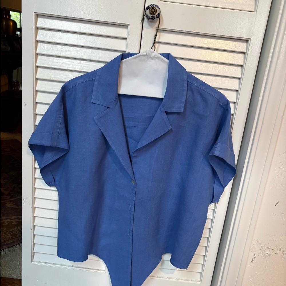 Nation LTD Sky Blue Casual Shirt